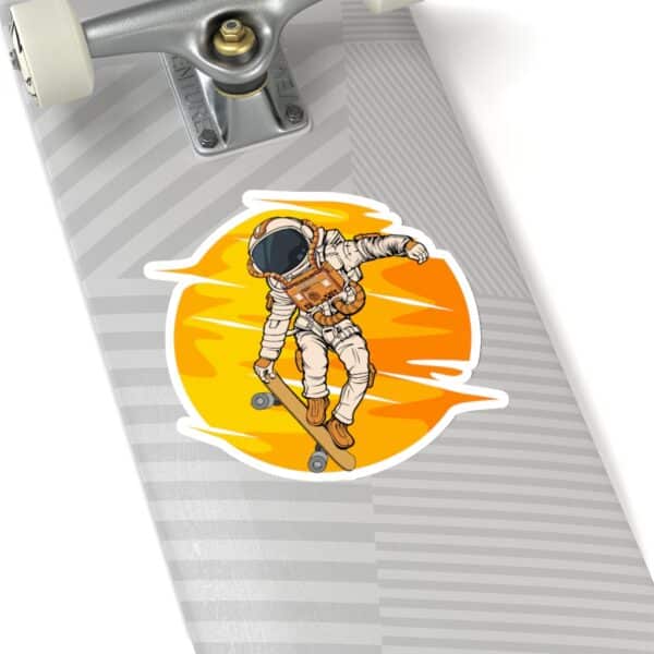 Skateboarding Astronaut Stickers